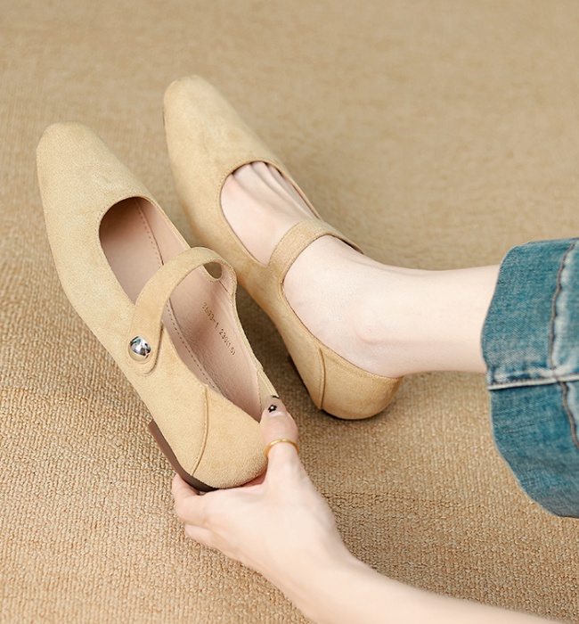 Tender flat shoes soft soles summer peas shoes