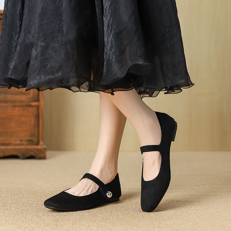 Tender flat shoes soft soles summer peas shoes