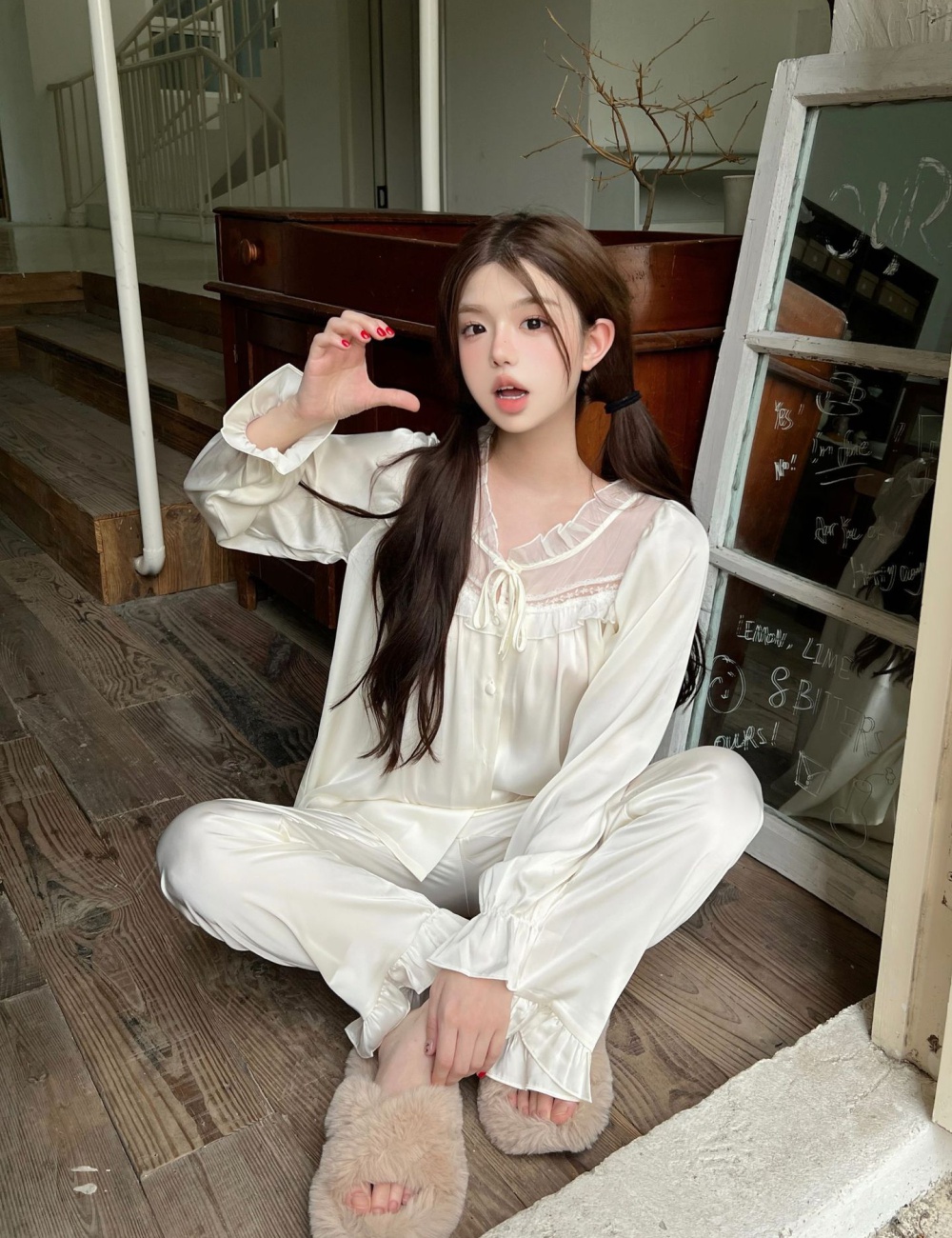 Enticement pajamas 2pcs set for women