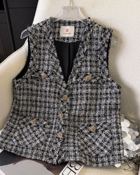 Commuting waistcoat chanelstyle coat for women