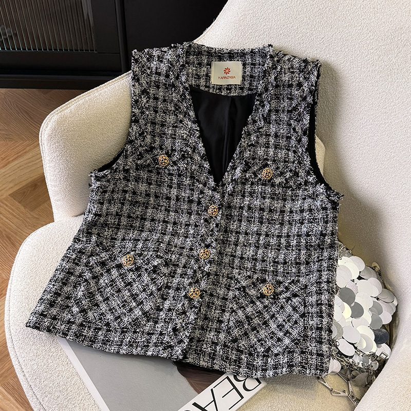 Commuting waistcoat chanelstyle coat for women