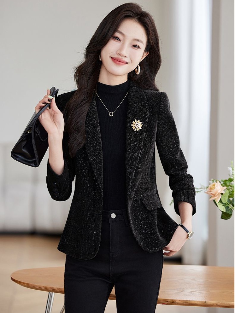 Spring and autumn slim coat temperament Casual tops