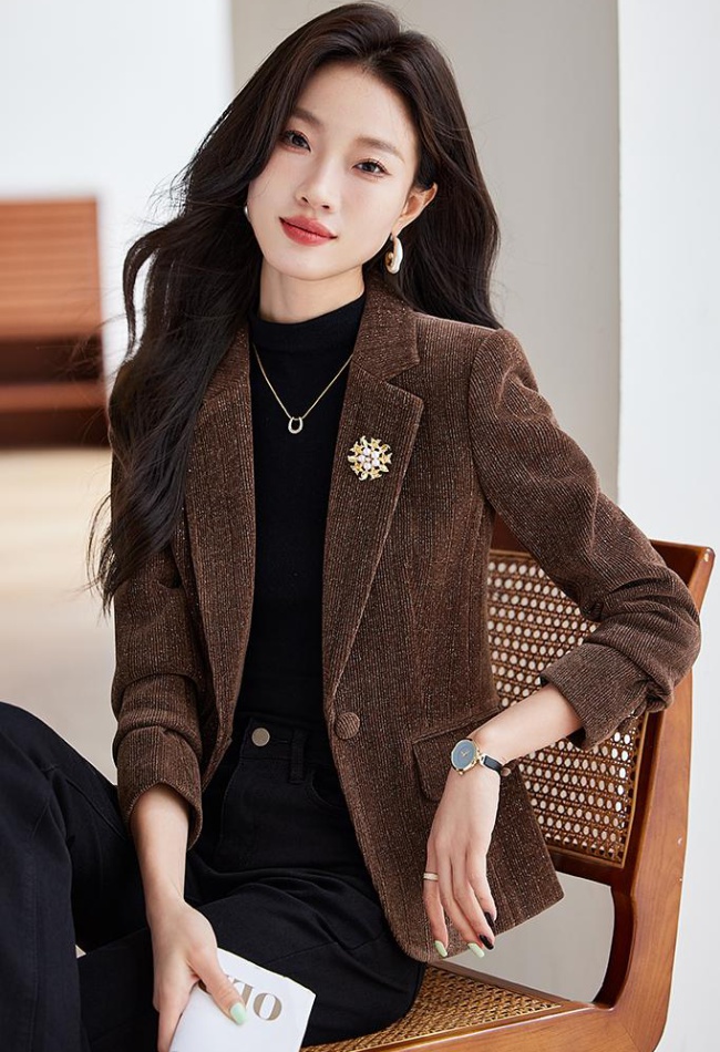 Spring and autumn slim coat temperament Casual tops