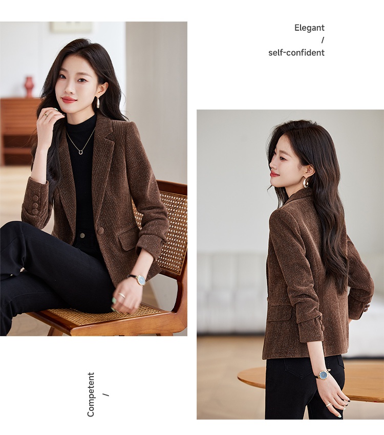 Spring and autumn slim coat temperament Casual tops