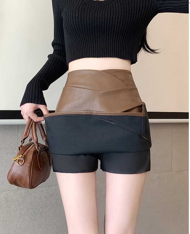 Temperament skirt anti emptied short skirt for women