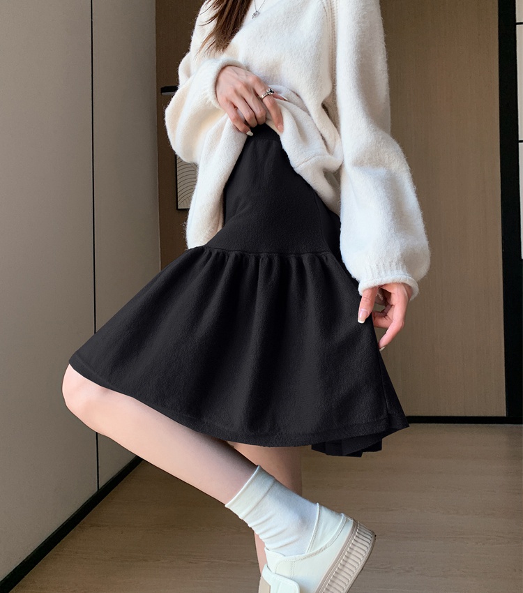 Knitted skirt Korean style short skirt for women