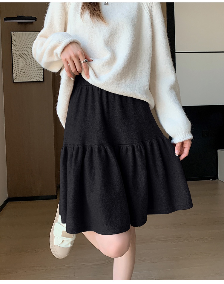 Knitted skirt Korean style short skirt for women