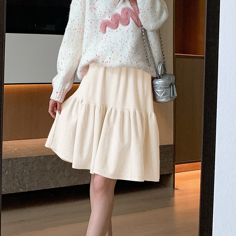 Knitted skirt Korean style short skirt for women