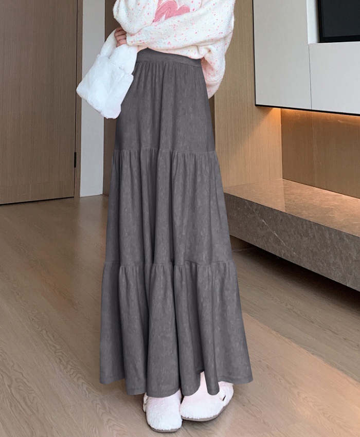 Big skirt long skirt high waist skirt for women