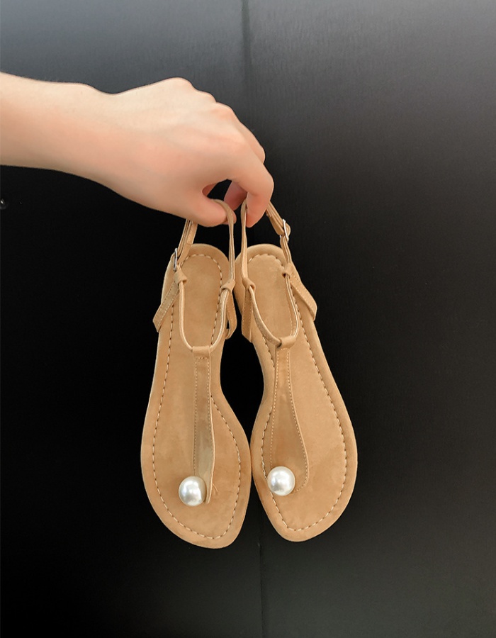 Rome style summer soft soles  retro cozy flat sandals