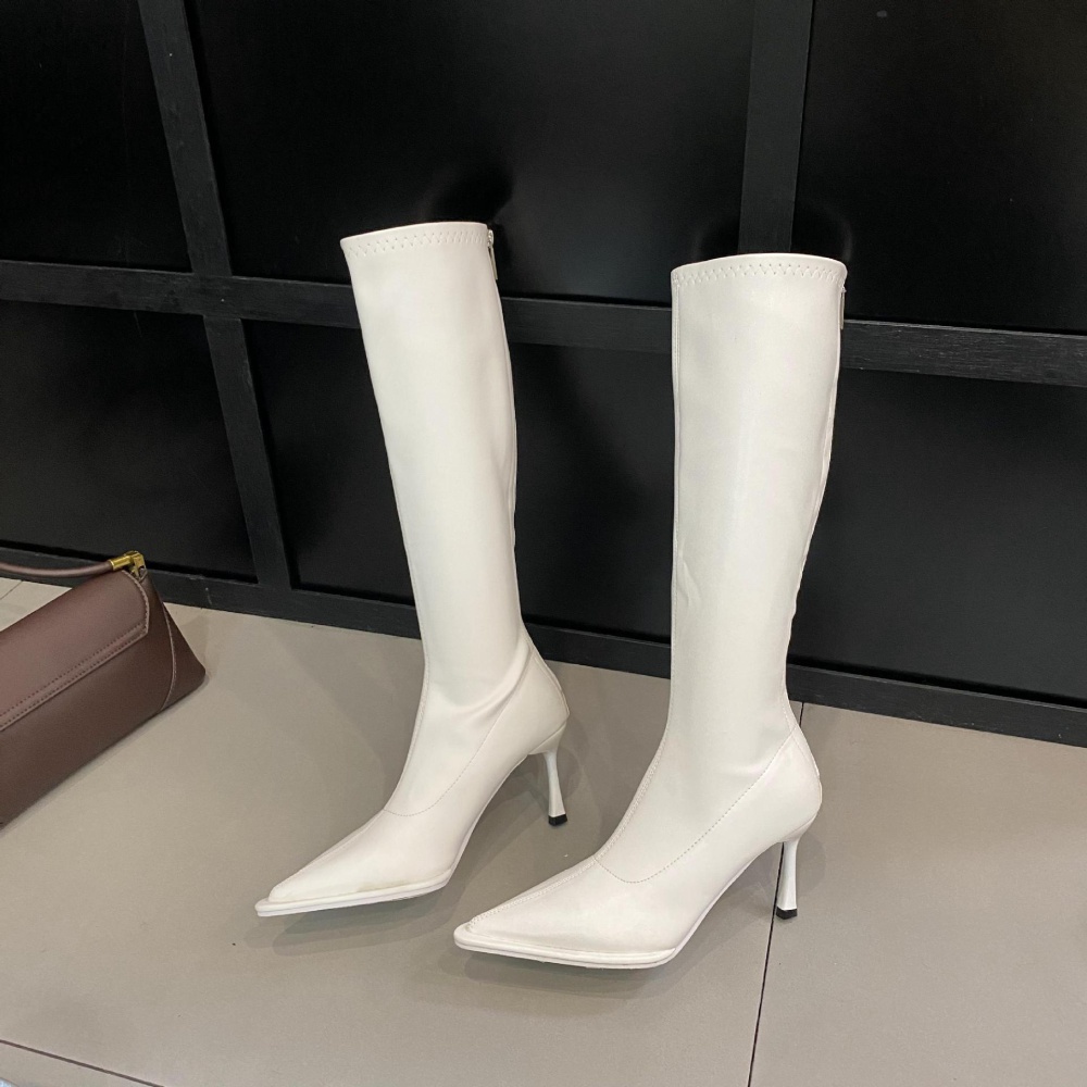 High-heeled fine-root boots Korean style thigh boots for women