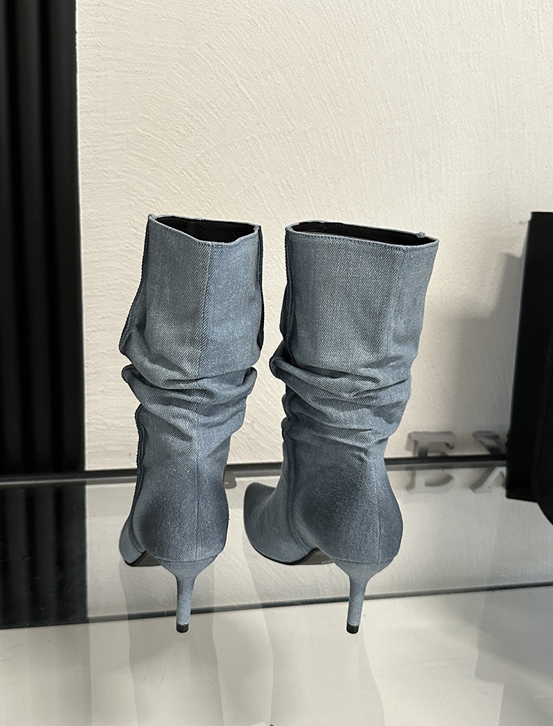 High-heeled half Boots autumn and winter high-heeled shoes