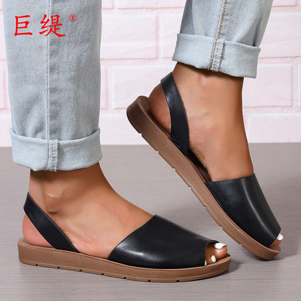 Summer large yard European style flat sandals