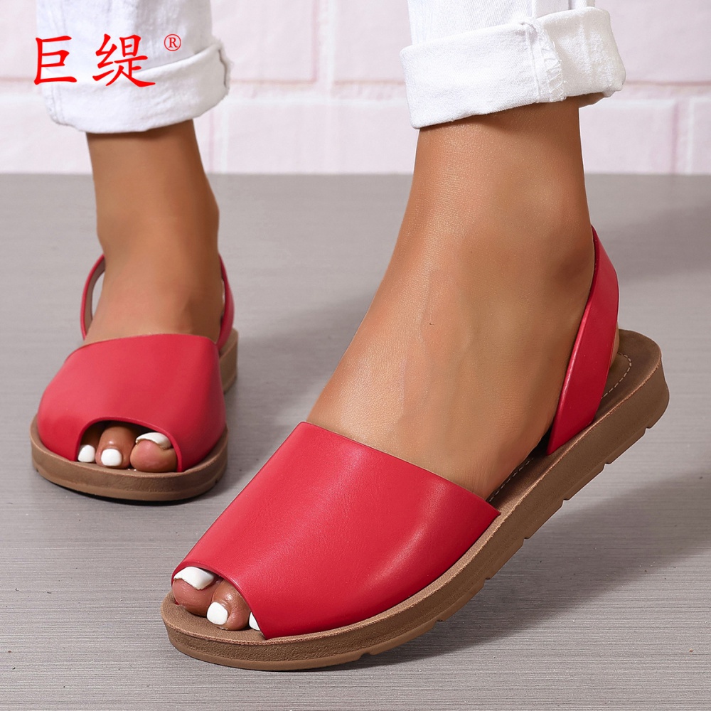 Summer large yard European style flat sandals