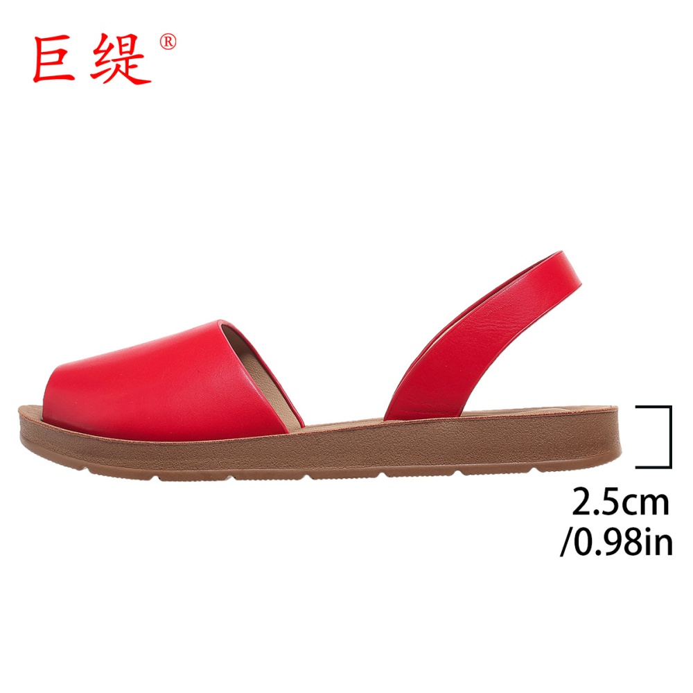 Summer large yard European style flat sandals