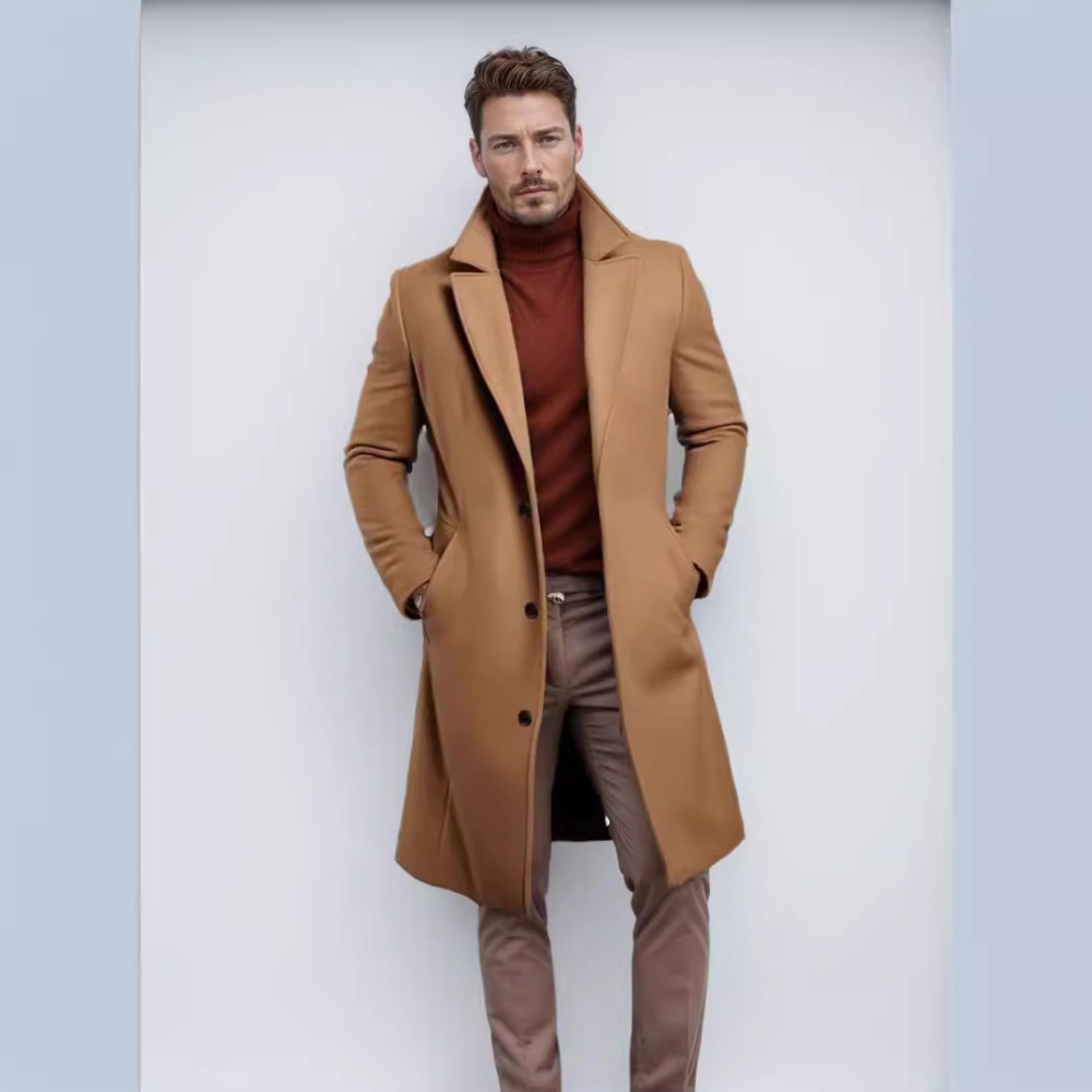 Pure woolen woolen coat thermal long coat