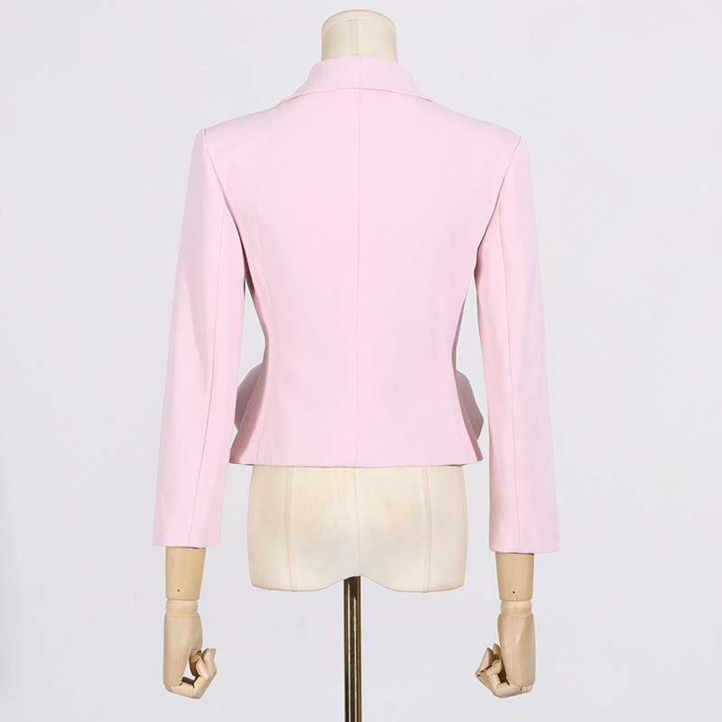 Rose summer stereoscopic splice fashion business suit