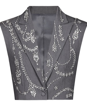 Rhinestone fashion vest temperament summer business suit