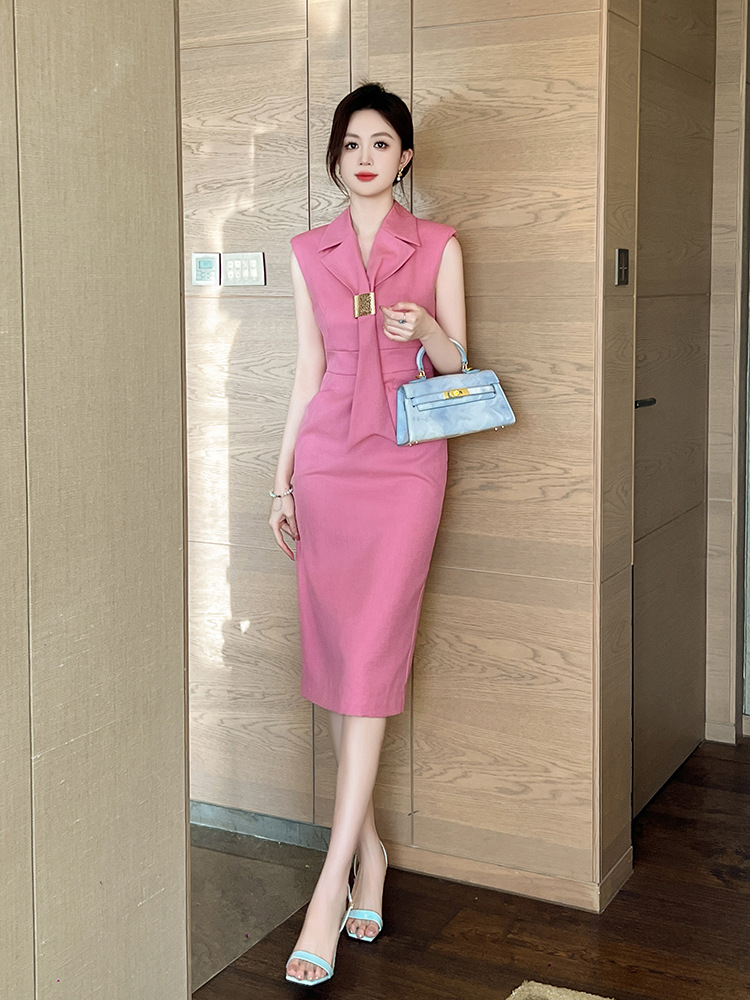 Summer dress package hip business suit for women