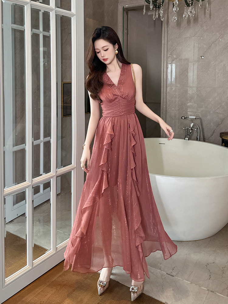 France style long dress summer dress for women