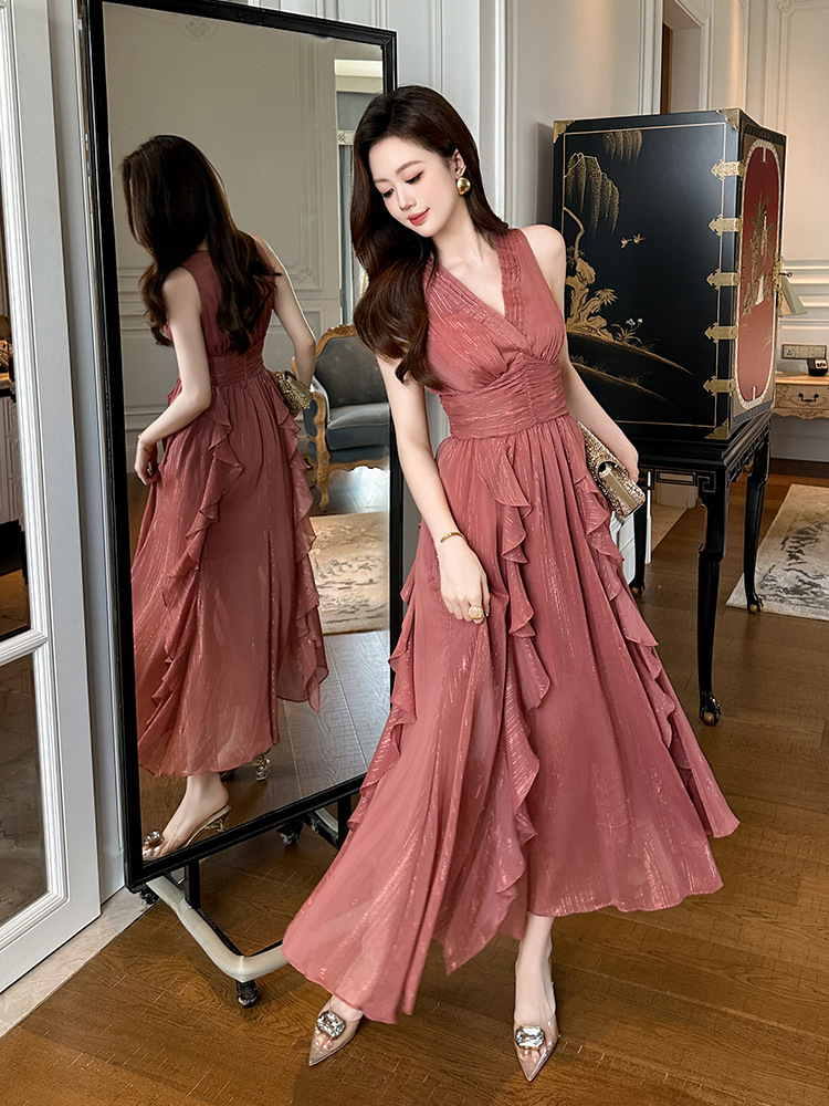 France style long dress summer dress for women