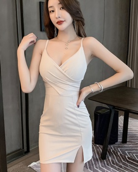 Nightclub show chest T-back fashion dress for women