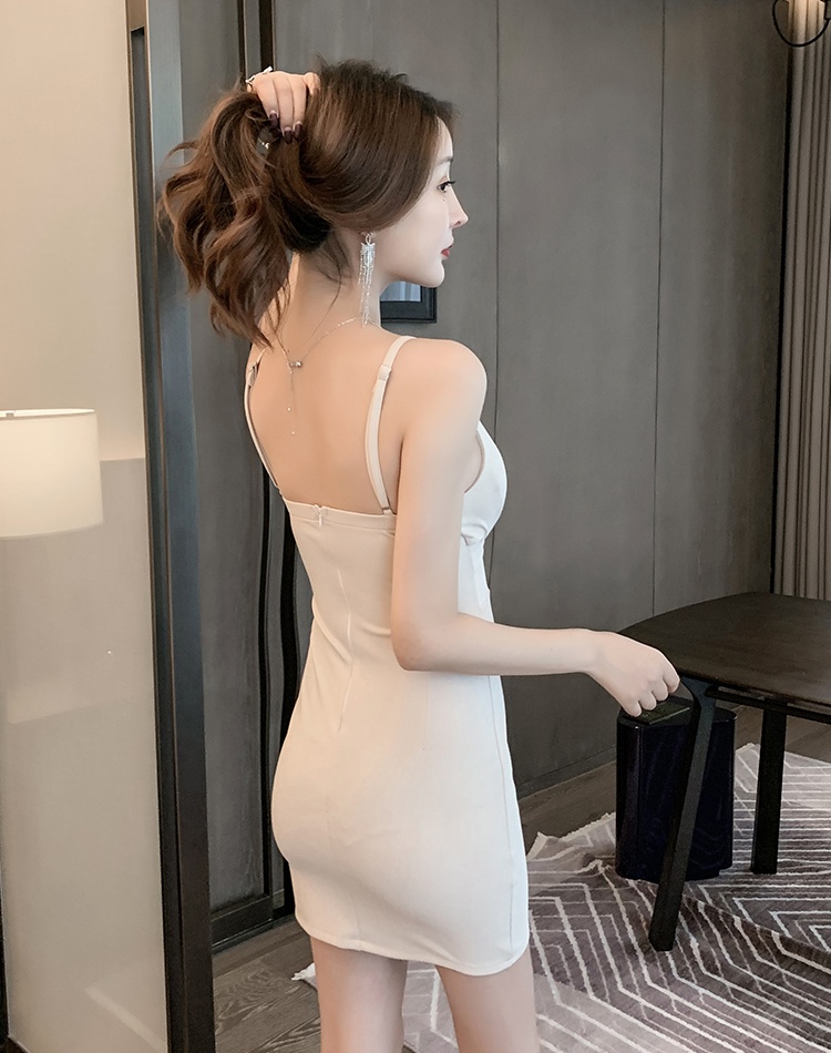 Nightclub show chest T-back fashion dress for women