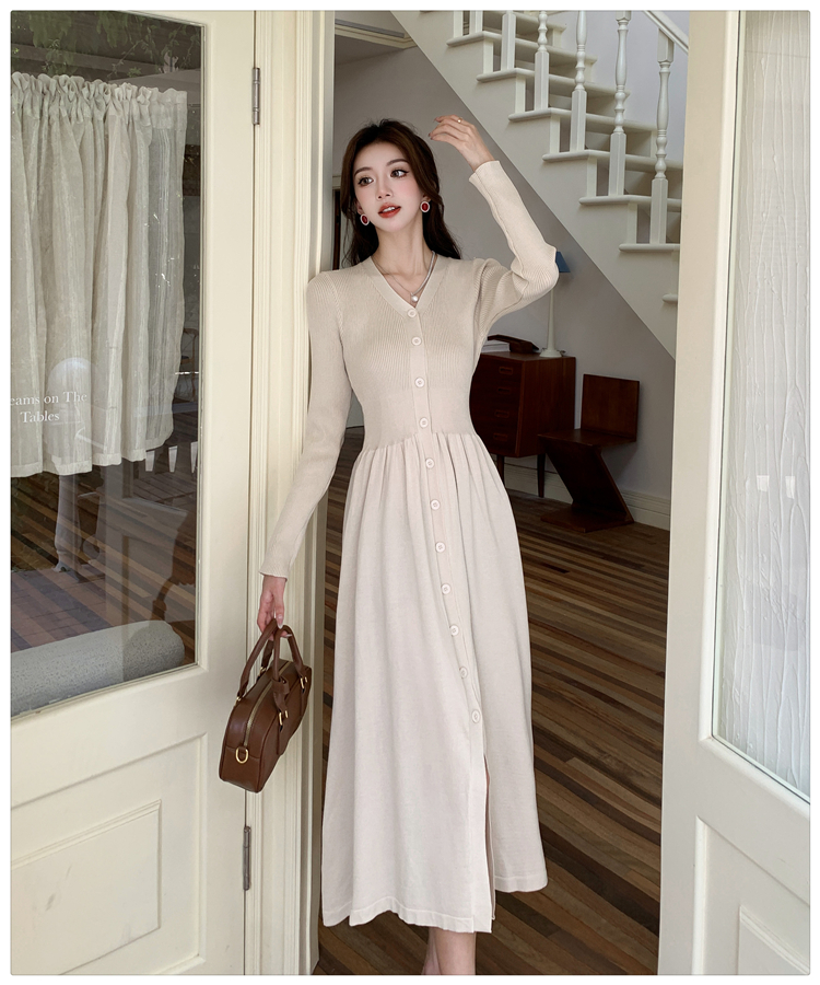 Autumn and winter dress long dress for women