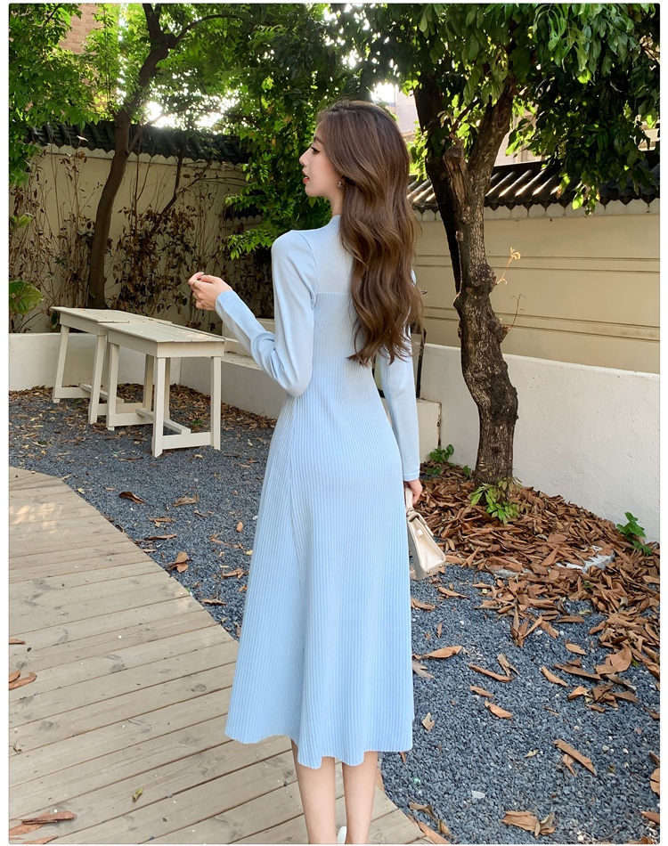 Chinese style long dress autumn and winter dress