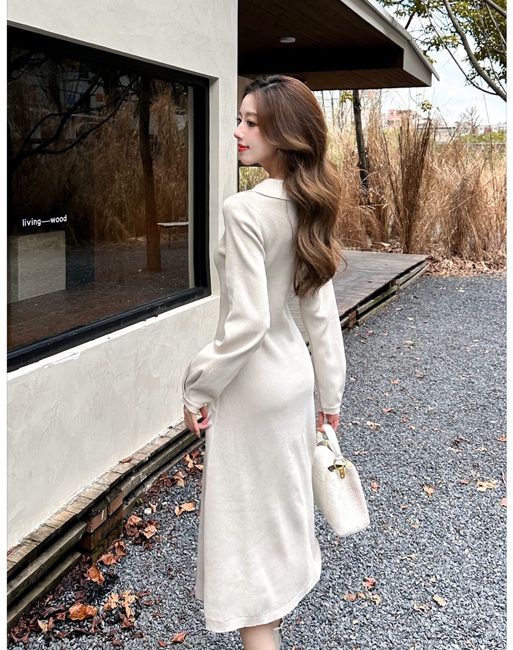 Slim dress tender sweater dress for women