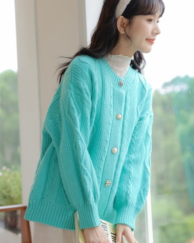 Korean style thick sweater bottoming coat for women