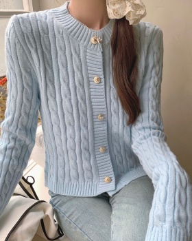 Cashmere cardigan single-breasted sweater for women