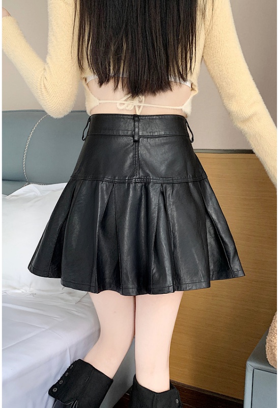 Spring and autumn skirt pleated belt for women