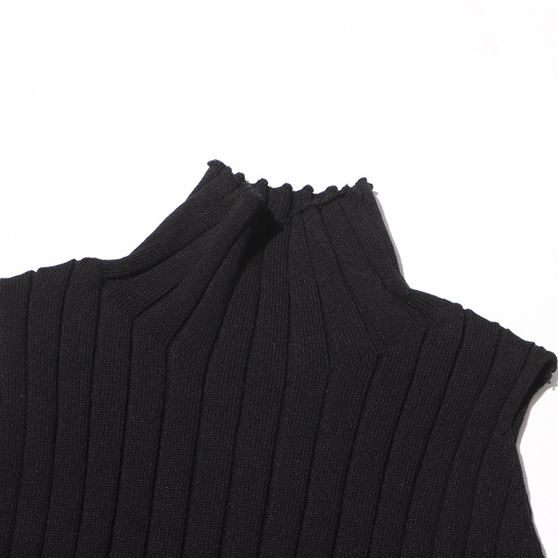 Slim temperament sexy dress knitted sleeveless sweater