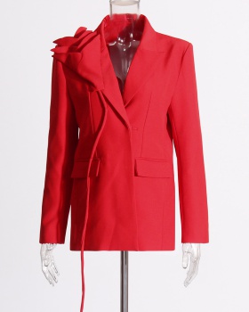 Straight coat temperament business suit for women