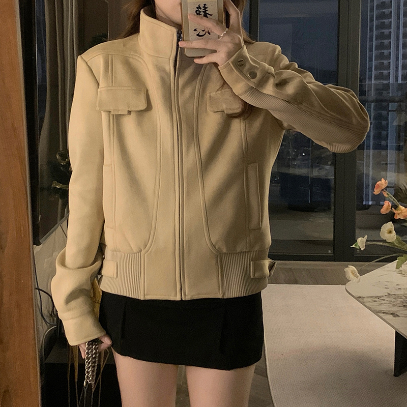 Casual Korean style coat American style tops for women