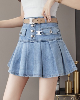 Slim denim short skirt summer retro skirt for women