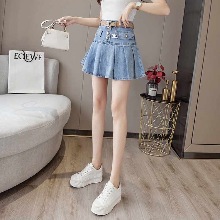 Slim denim short skirt summer retro skirt for women