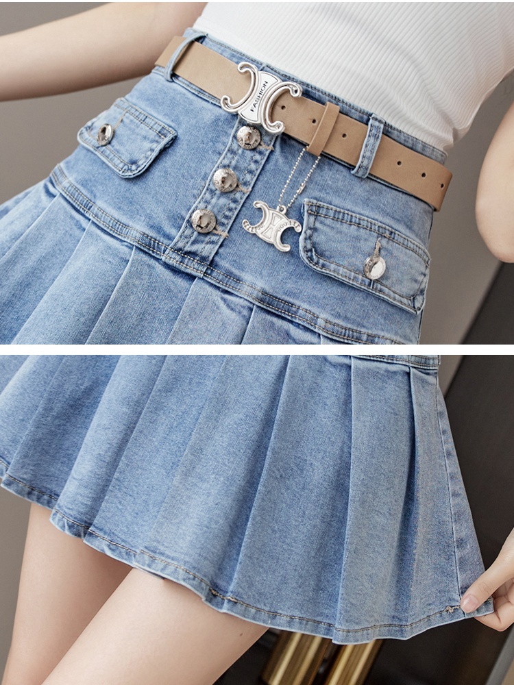 Slim denim short skirt summer retro skirt for women