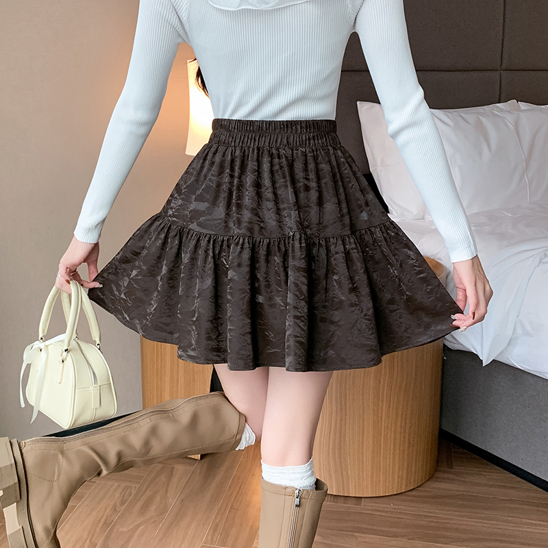 High waist short skirt autumn and winter skirt for women