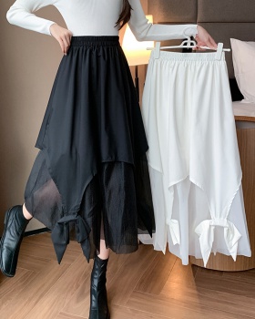 Splice simple niche gauze A-line skirt