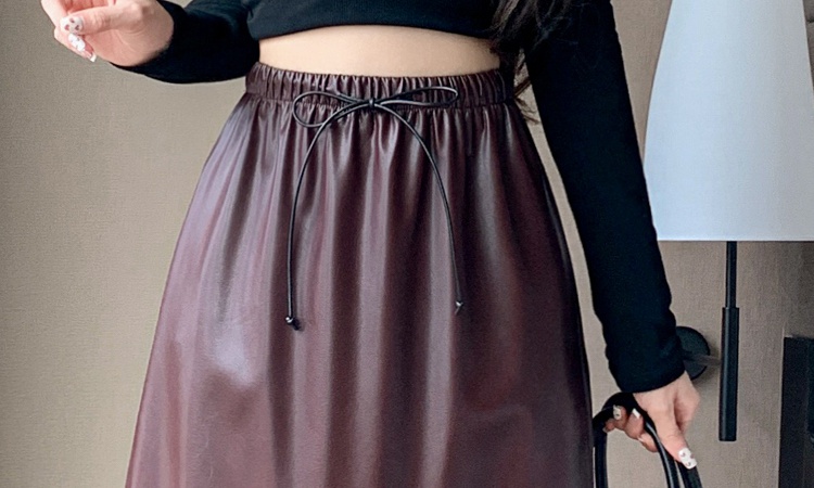 High waist skirt autumn and winter long skirt for women