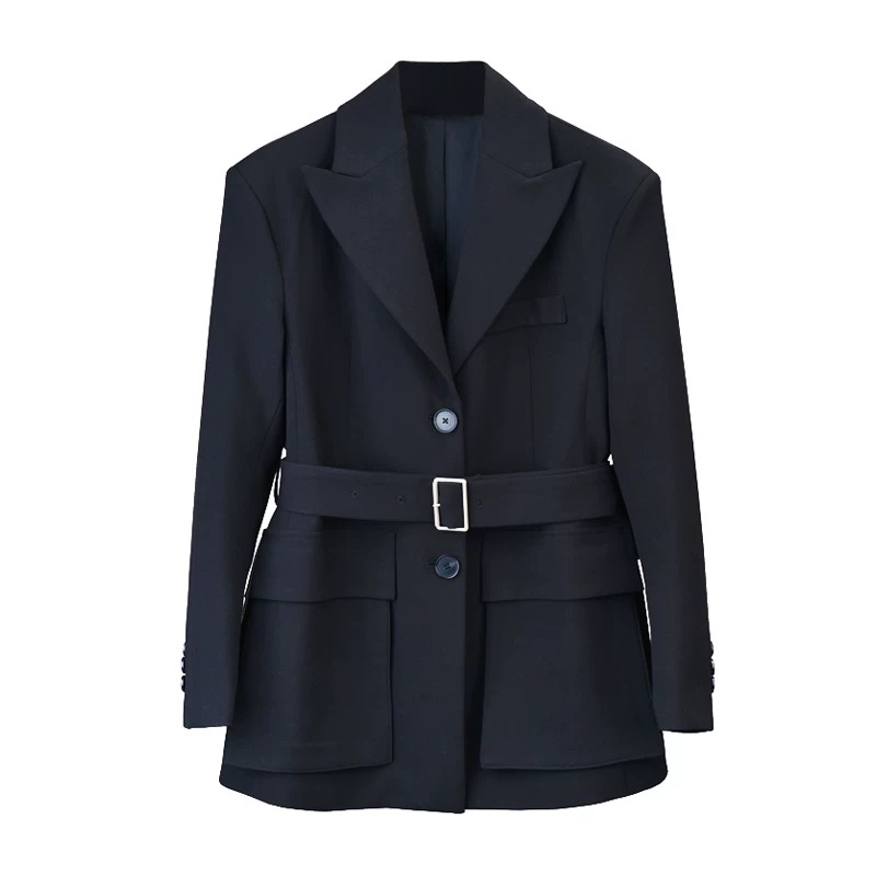  commuting business suit slim black coat for women