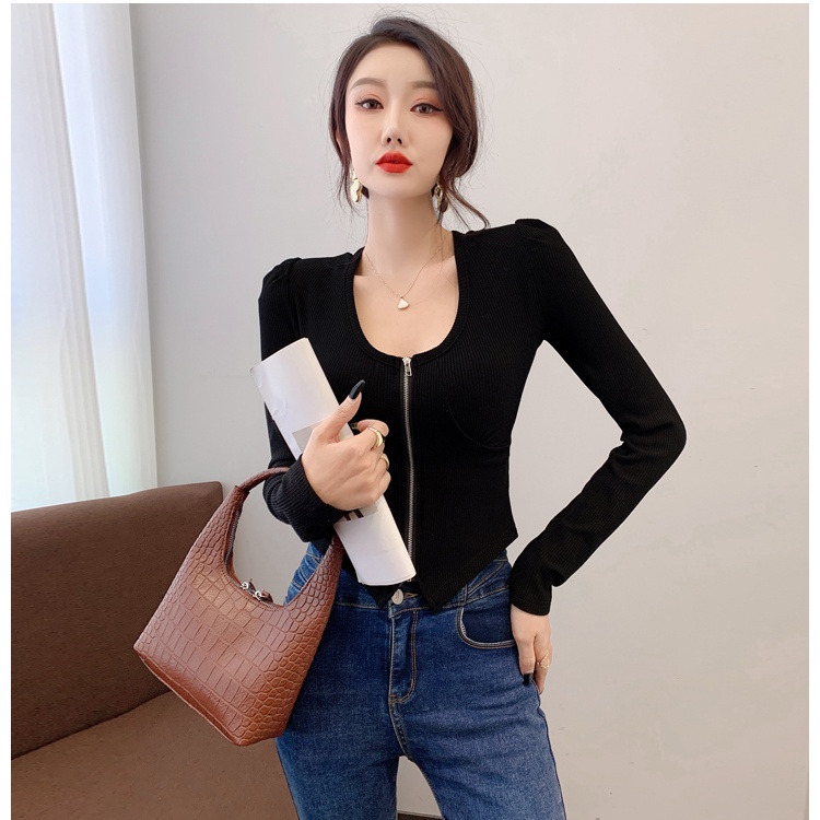 Bottoming cardigan Korean style small shirt for women