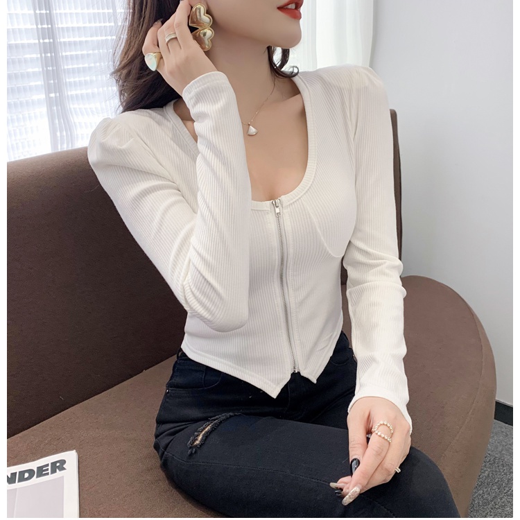 Bottoming cardigan Korean style small shirt for women