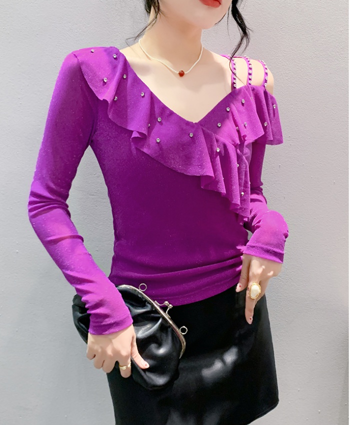 Strapless Western style bottoming shirt fashion tops