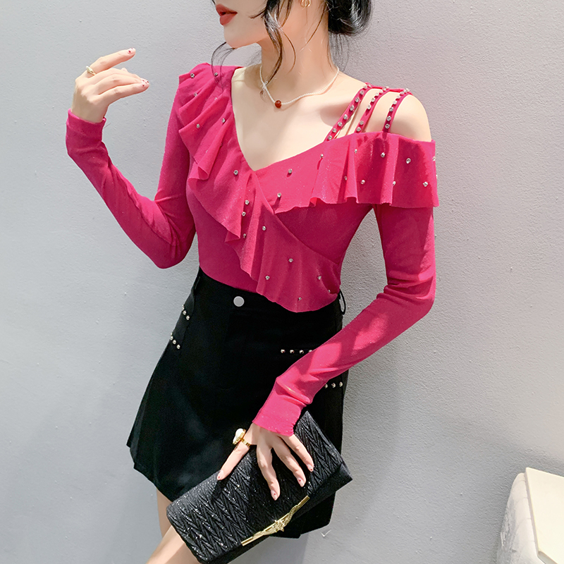 Strapless Western style bottoming shirt fashion tops