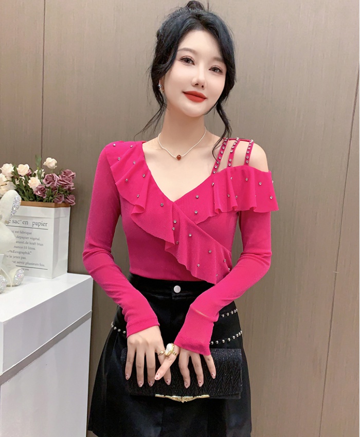 Strapless Western style bottoming shirt fashion tops