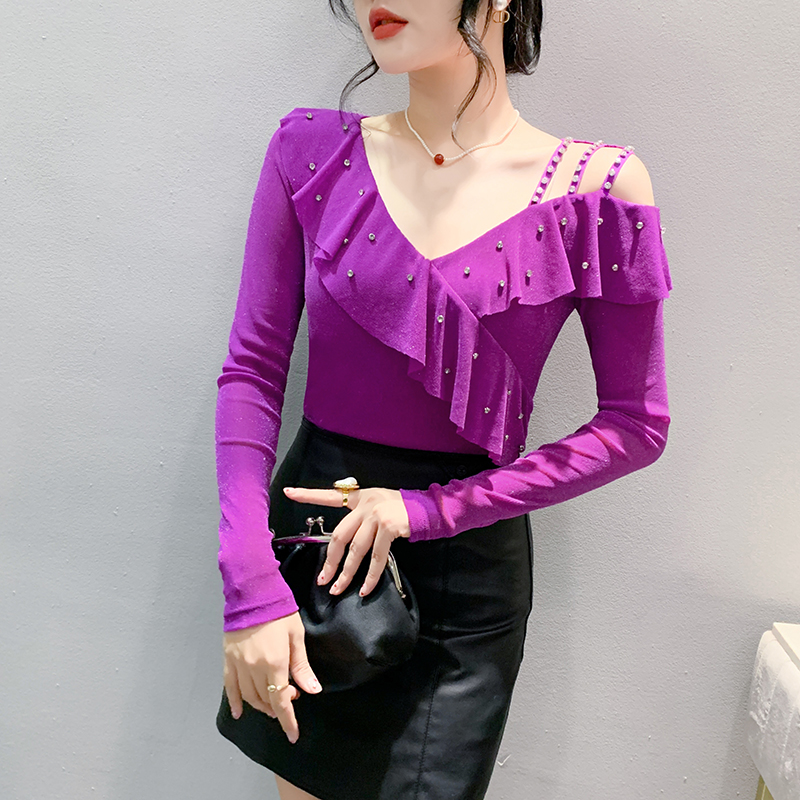 Strapless Western style bottoming shirt fashion tops