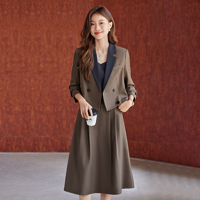 Commuting profession skirt Casual short coat 2pcs set